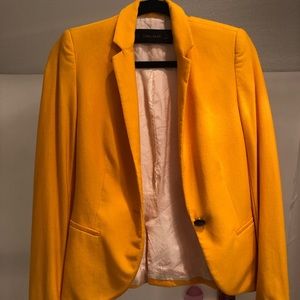Zara XS yellow blazer